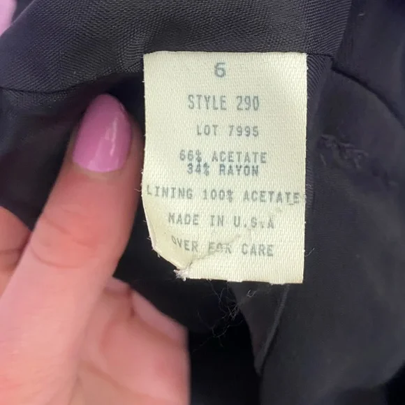 Vintage 90s Caché Wrap Square Buckle Mini Skirt in Black - Picture 6 of 13